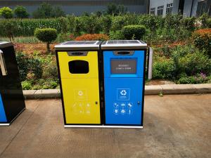 戶外大型智能垃圾箱社區(qū)分類垃圾桶感應(yīng)開(kāi)門語(yǔ)音自動(dòng)壓縮